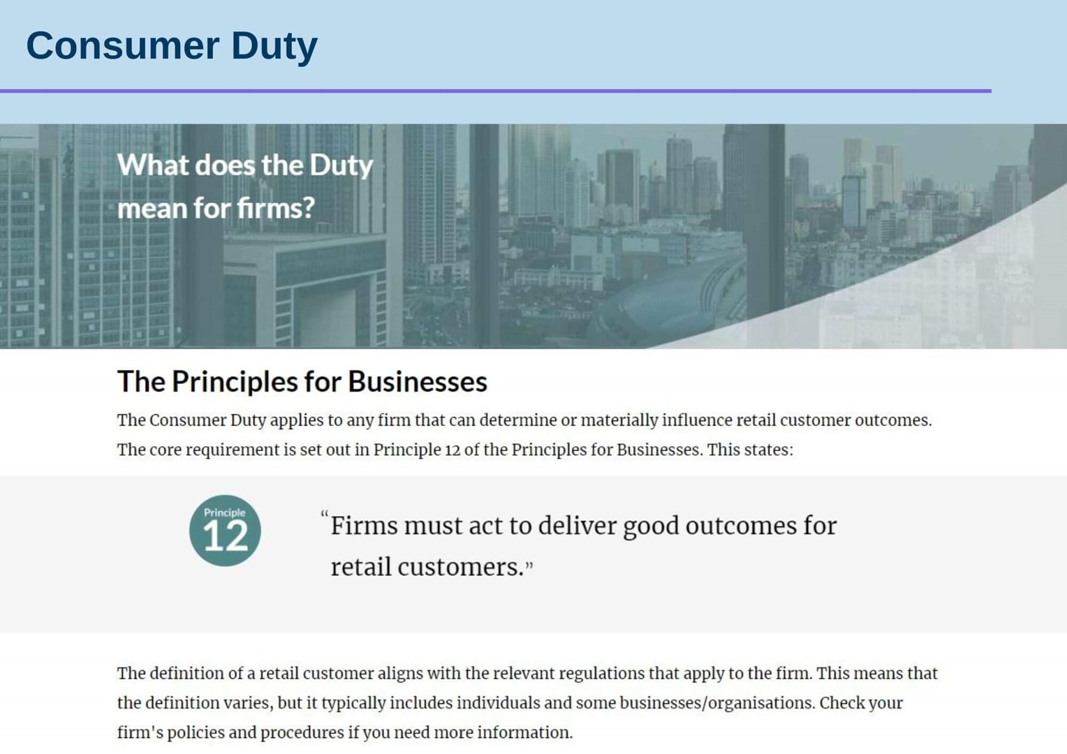 Consumer Duty